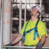 imageKlein Tools 60407RL Hard Hat Rechargeable Headlamp Vented Full Brim Style Padded SelfWicking OdorResistant Sweatband White