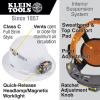 imageKlein Tools 60407RL Hard Hat Rechargeable Headlamp Vented Full Brim Style Padded SelfWicking OdorResistant Sweatband White