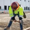 imageKlein Tools 60452 Hard Hat Full Brim Class G KONSTRUCT Series Hard Hat SweatWicking Sweatband Top Pad BrownHard Hat