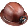 imageKlein Tools 60452 Hard Hat Full Brim Class G KONSTRUCT Series Hard Hat SweatWicking Sweatband Top Pad BrownHard Hat wRechargeable Light