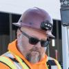 imageKlein Tools 60452 Hard Hat Full Brim Class G KONSTRUCT Series Hard Hat SweatWicking Sweatband Top Pad BrownHard Hat wRechargeable Light