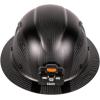 imageKlein Tools 60512 Hard Hat K12 Series Carbon Fiber Full Brim Rechargeable Headlamp Vented Class C Type 1 Titan