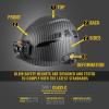 imageKlein Tools 60517 Safety Helmet Vented Class C with Rechargeable Lamp and Chin Strap Premium KARBN Pattern Adjustable Vents
