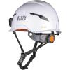 imageKlein Tools 60564 Safety Helmet Type2 Safety Helmet 20kV Protection NonVented Class E WhiteHelmet w  Light