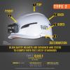imageKlein Tools 60564 Safety Helmet Type2 Safety Helmet 20kV Protection NonVented Class E WhiteHelmet w  Light