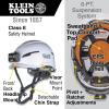 imageKlein Tools 60564 Safety Helmet Type2 Safety Helmet 20kV Protection NonVented Class E WhiteHelmet w  Light