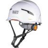 imageKlein Tools 60564 Safety Helmet Type2 Safety Helmet 20kV Protection NonVented Class E WhiteSafety Helmet
