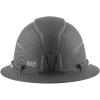 imageKlein Tools Hard Hat NonVented Full Brim Premium KARBN Pattern Class E Tested up to 20kV Padded SweatWicking Sweatband Top PadHard Hat wRechargeable Light