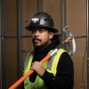 imageKlein Tools Hard Hat NonVented Full Brim Premium KARBN Pattern Class E Tested up to 20kV Padded SweatWicking Sweatband Top PadHard Hat wRechargeable Light
