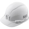 imageKlein Tools 60100 Hard Hat NonVented Cap Style Padded SelfWicking OdorResistant Sweatband Tested up to 20kV White