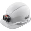 imageKlein Tools 60107RL Hard Hat Rechargeable Headlamp NonVented Cap Style Padded SelfWicking OdorResistant Sweatband Tested up to 20kVWhite