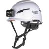 imageKlein Tools 60564 Safety Helmet Type2 Safety Helmet 20kV Protection NonVented Class E WhiteHelmet w  Light