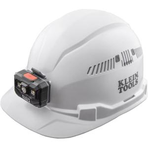 imageKlein Tools 60105 Hard Hat Vented Cap Style Padded SelfWicking OdorResistant Sweatband WhiteHard Hat wEarmuffs