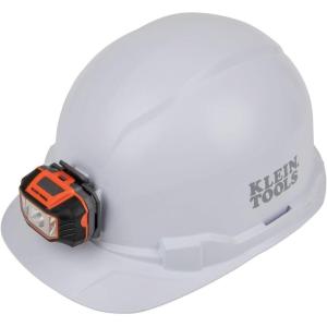 imageKlein Tools 60107 Hard Hat Light NonVented Cap Style Padded SelfWicking OdorResistant Sweatband Tested up to 20kV White
