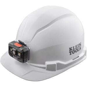 imageKlein Tools 60107RL Hard Hat Rechargeable Headlamp NonVented Cap Style Padded SelfWicking OdorResistant Sweatband Tested up to 20kVWhite