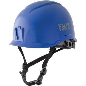 imageKlein Tools 60146 Safety Helmet NonVented Rechargeable Headlamp Tested to Tough Industrial Hard Hat Safety Standards WhiteBlue