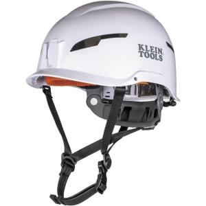 imageKlein Tools 60564 Safety Helmet Type2 Safety Helmet 20kV Protection NonVented Class E WhiteSafety Helmet