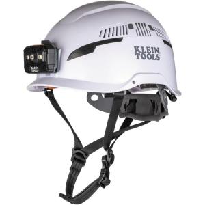 imageKlein Tools Safety Helmet Type2 Safety Helmet Vented Class CHelmet w  Light