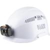 imageKlein Tools 60150 Safety Helmet Vented Rechargeable Headlamp Tested to Tough Industrial Hard Hat Safety Standards White