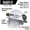 imageKlein Tools 60155 Portable Cooling Fan for Hard Hats and Safety Helmets Powered by USB Rechargeable Battery to Cool Head Neck and Face