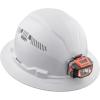 imageKlein Tools 60407 Hard Hat Light Vented Full Brim Style Padded SelfWicking OdorResistant Sweatband White