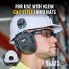 imageKlein Tools 60502 Ear Muffs with Hard Hat Full Brim Attachment 26dB NRR for Construction Manufacturing Maintenance WoodworkingCap Style Compatible