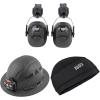 imageKlein Tools 60502 Ear Muffs with Hard Hat Full Brim Attachment 26dB NRR for Construction Manufacturing Maintenance WoodworkingFull Brim Compatible