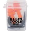 imageKlein Tools 605036 Corded Earplugs 25dB NRR Reusable Orange Ear Protection with Case for Construction Loud Noise Reduction 6Pack6 pair Pack of 1