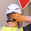 imageKlein Tools 60579 Work Gloves Knit Dipped Cut Resistant ANSI A1 Nitrile Coated Gloves NylonSpandex Touchscreen Capable Small 2PairSmall