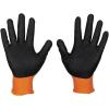 imageKlein Tools 60579 Work Gloves Knit Dipped Cut Resistant ANSI A1 Nitrile Coated Gloves NylonSpandex Touchscreen Capable Small 2PairSmall