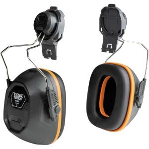 imageKlein Tools 60502 Ear Muffs with Hard Hat Full Brim Attachment 26dB NRR for Construction Manufacturing Maintenance WoodworkingFull Brim Compatible