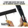 imageKlein Tools 450330 Cable Management Sleeve Cord Management for Home Office or Job 134Inch Max Diameter 3Foot Length Black 2Pack125 Sleeve 2Pack