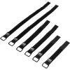 imageKlein Tools 450600 Cable Organizer Hook and Loop Cinch Strap Ties Includes 2 6Inch 2 8Inch 2 14Inch Straps Black