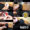 imageKlein Tools 450950 Cable Management Replacement Tape Roll for Kleins Hook and Loop Dispenser 25Foot x 34Inch Black25Foot  Black