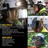 imageKlein Tools 60472 Clear Face Shield for Safety Helmet and CapStyle Hard Hats Impact Rated AntiFog LowProfile Design for GrindingClear