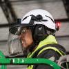 imageKlein Tools 60472 Clear Face Shield for Safety Helmet and CapStyle Hard Hats Impact Rated AntiFog LowProfile Design for GrindingClear