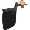 imageKlein Tools 60472 Clear Face Shield for Safety Helmet and CapStyle Hard Hats Impact Rated AntiFog LowProfile Design for GrindingGray Tint