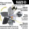imageKlein Tools 60472 Clear Face Shield for Safety Helmet and CapStyle Hard Hats Impact Rated AntiFog LowProfile Design for GrindingGray Tint