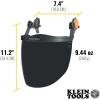 imageKlein Tools 60472 Clear Face Shield for Safety Helmet and CapStyle Hard Hats Impact Rated AntiFog LowProfile Design for GrindingGray Tint