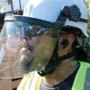 imageKlein Tools 60528 FullBrim Hard Hat Face Shield Clear ImpactRated AntiFog LowProfile Design FlipUp Earmuff Compatible One Size