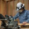 imageKlein Tools 60528 FullBrim Hard Hat Face Shield Clear ImpactRated AntiFog LowProfile Design FlipUp Earmuff Compatible One Size
