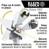 imageKlein Tools 60528 FullBrim Hard Hat Face Shield Clear ImpactRated AntiFog LowProfile Design FlipUp Earmuff Compatible One Size