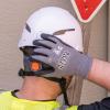imageKlein Tools 60589 Work Gloves Knit Dipped Cut Resistant ANSI A4 Nitrile Coated Gloves HPPE Fabric Touchscreen Capable Fingertips Large 2PairLarge