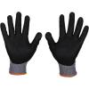 imageKlein Tools 60589 Work Gloves Knit Dipped Cut Resistant ANSI A4 Nitrile Coated Gloves HPPE Fabric Touchscreen Capable Fingertips Large 2PairLarge