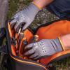 imageKlein Tools 60589 Work Gloves Knit Dipped Cut Resistant ANSI A4 Nitrile Coated Gloves HPPE Fabric Touchscreen Capable Fingertips Large 2PairLarge