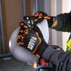 imageKlein Tools 60598 Work Gloves HeavyDuty Suede TPR Impact Resistant TouchscreenCapable Hook ampamp Loop Wrist StrapSmall
