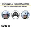 imageKlein Tools 80146 Vented Full Brim Hard Hat with Earmuff Attachment fits Klein Tools Full Brim Hard Hats 26dB Noise Protection 2Piece