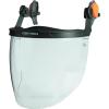 imageKlein Tools 60472 Clear Face Shield for Safety Helmet and CapStyle Hard Hats Impact Rated AntiFog LowProfile Design for GrindingClear