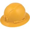 imageKlein Tools 60489 Hard Hat NonVented Full Brim Style Padded SelfWicking OdorResistant Sweatband Tested up to 20kV Yellow