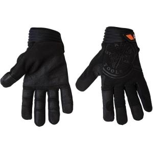 imageKlein Tools 40233 Wire Pulling Gloves Extra Grip Work Gloves with Thumb Reinforcements and Grip Patches on Palm and Fingertips LargeMedium Pack of 1